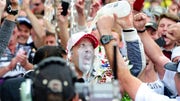 It was a hugely popular victory at the speedway as Tony Kanaan won the Indianapolis . The Brazilian had led  laps coming into the race, more than any other non-winner besides Michael Andretti and Rex Mays, yet had never taken the checkered flag.